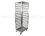 Carro Rack De Una Columna En Acero Inoxidable 