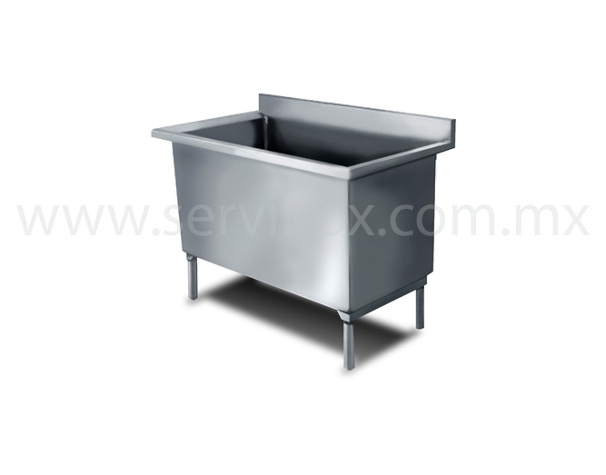 Fregadero Fabricado En Acero Inoxidable Con Doble Tarja De 1m. X 70cm. X  90cm. - Equipamiento Elite