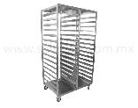 Carro Rack De Dos Columnas En Acero Inoxidable