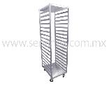 Carro Rack De Una Columna En Acero Inoxidable