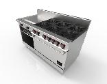 Estufa con 6 Quemadores Horno Plancha y Gratinador Drago CG61PD