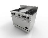 Estufa de 4 Quemadores Horno y Plancha CG41P