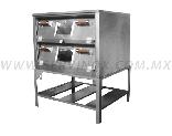 Horno Para Pan 4 Charolas Con Luz Y Cristal Acero Inoxidable