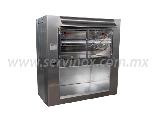 Rosticero Economico Para 48 Pollos En Acero Inoxidable Valmex 48ECOACE